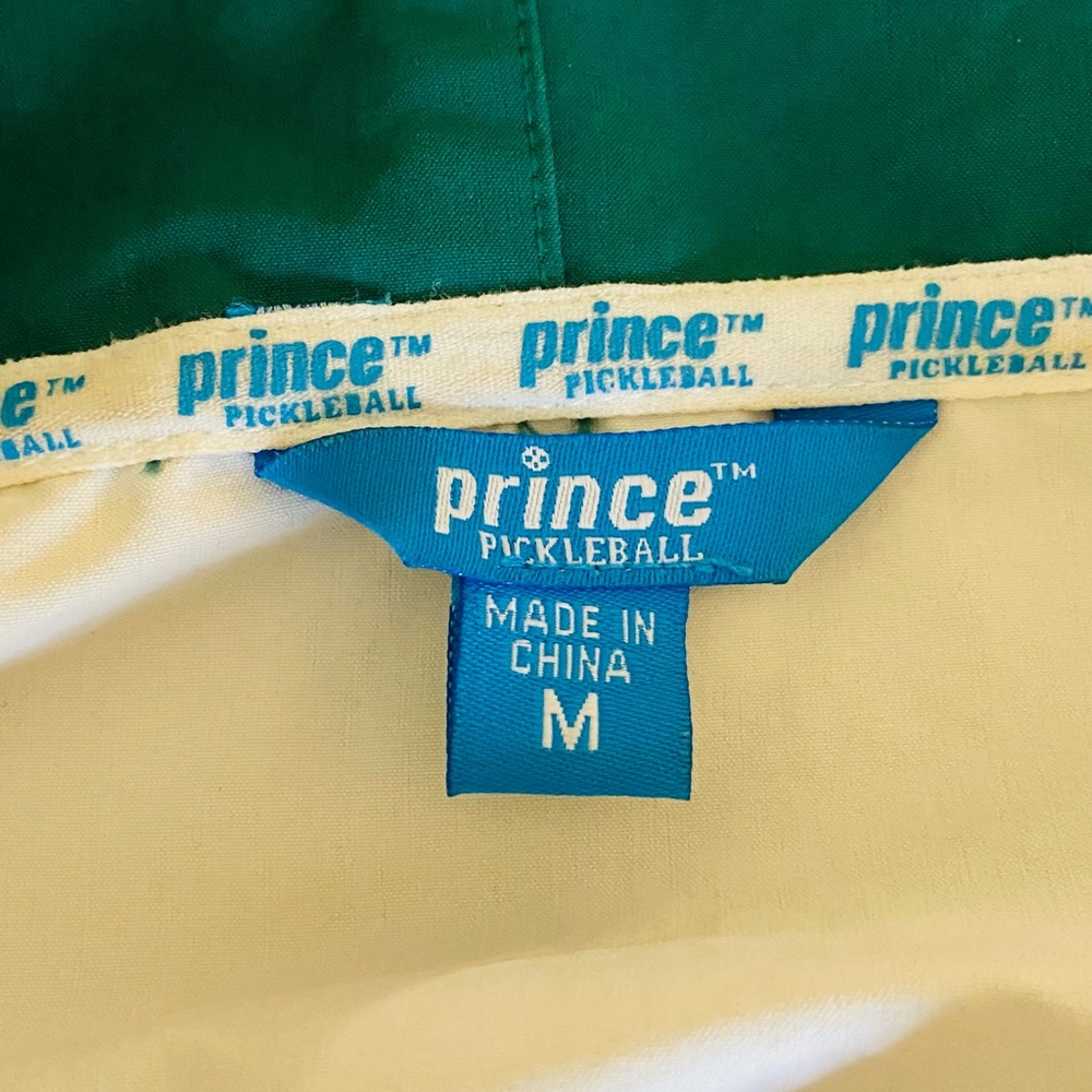 PRINCE Pickleball Nylon Jacket Cropped Full Zip Windbreaker Sporty Girl Medium - Picture 4 of 7